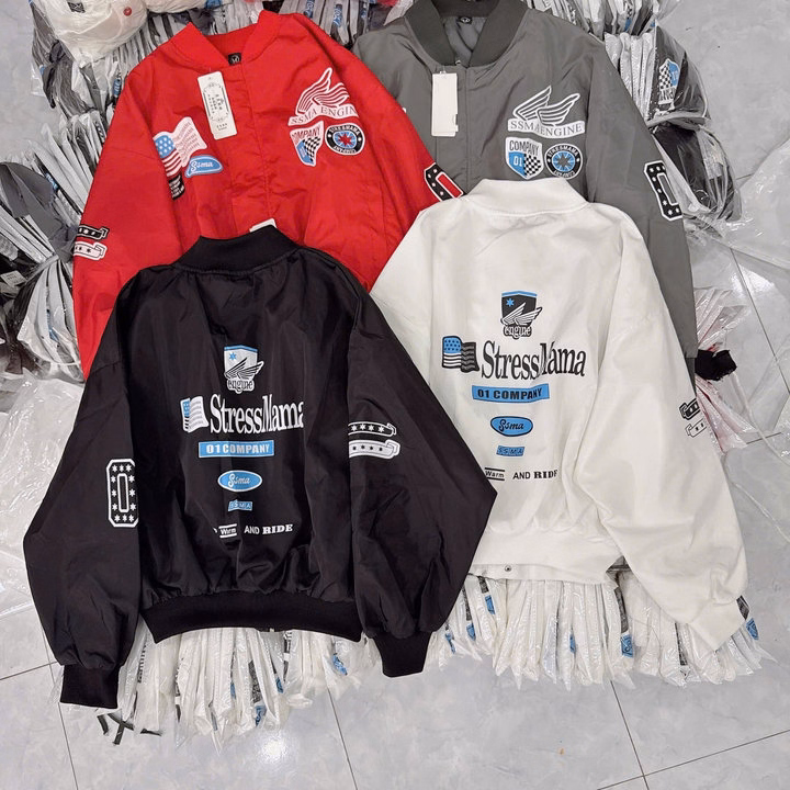 Áo Khoác Dù Bomber Nam Nữ 2 Lớp In Ssma Engine - Htm Fashion - Ảnh 2