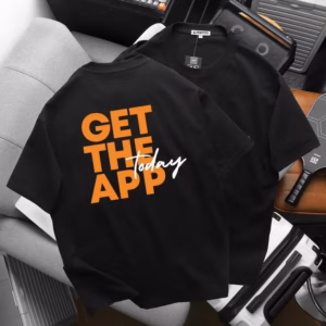 Áo Thun Oversize Get The App Chất Cotton Co Giãn 2 Chiều P324 - Lady'S Passion