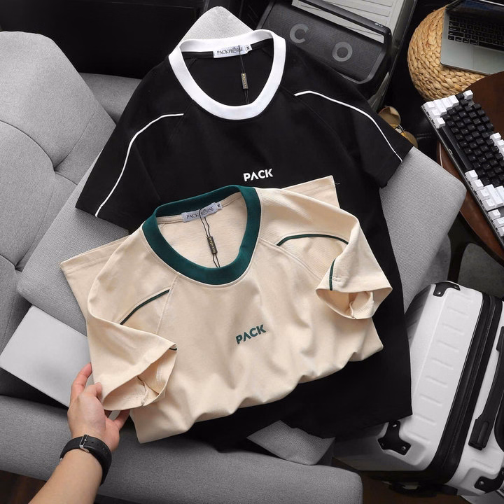 Áo Thun Cổ Tròn Pack Viền Vai Chất Cotton Khô Co Giãn 2 Chiều P328 - Lady'S Passion - Ảnh 11