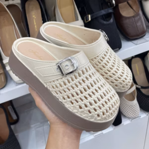 Giày Đi Mưa - Dép Sục Nữ Đan Rọ Độn Đế Su Mềm Đế Độn 5P Siêu Êm Chân Qccc