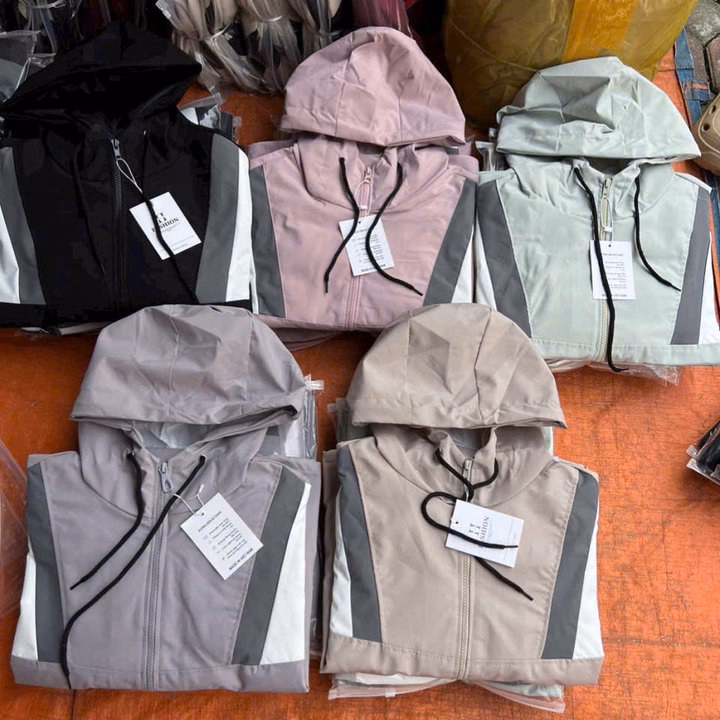 Áo Gió Kaki 2 Lớp Phối Màu Vai Siêu Thời Trang Cho Bạn Gái-Chipxinhxk - Ảnh 5