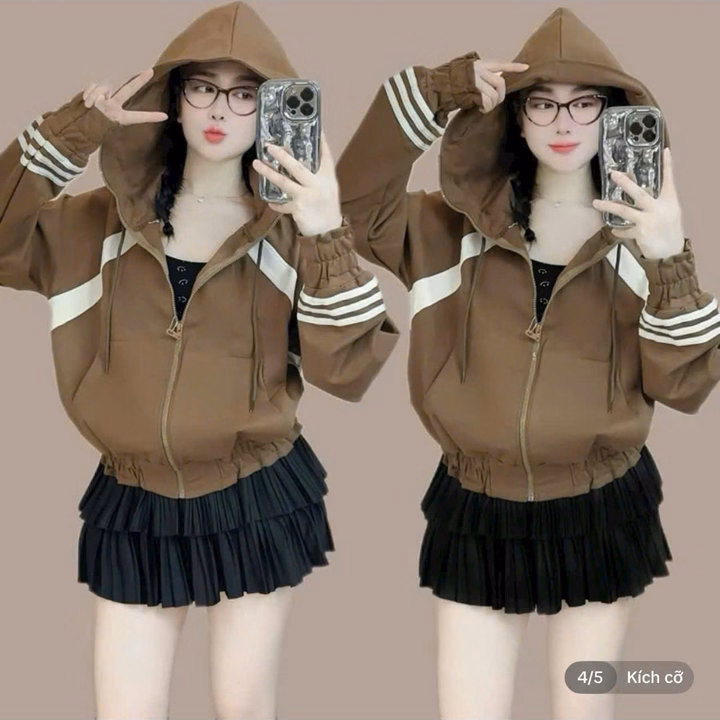 Áo Khoác Gió Thiết Kế Bo Gấu _Tay Áo Mẫu Mới Thời Trang-Chipxinhxk