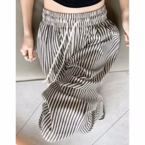 026 Quần Xuông Đũi Sọc Thêu Ngựa Siêu Hot