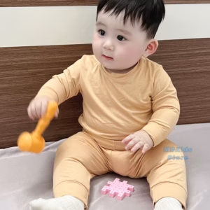 Bộ Quần Áo Thun Lạnh Tay Dài - Quần Dài Combo 3 Màu : Be , Cẩm , Đen