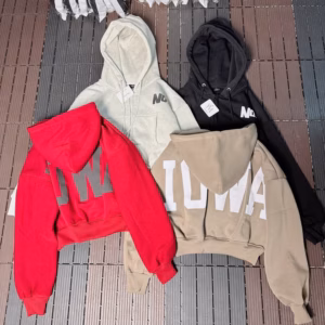 Áo Khoác Hoodie Croptop Nữ Có Nón In Nổi Chữ Nowa Mẫu Mới- Htm Fashion