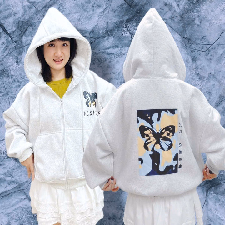 Áo Khoác Nỉ Dày Dặn Form Boxy In Hình Bướm Có Túi Trong, Tay Xỏ Ngón M33 - Golden Dream