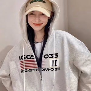 Áo Khoác Nỉ Unisex Nam Nữ In Sọc Đỏ 033, Mũ 2 Lớp, Áo Có Túi Trong Tp80 - Golden Dream