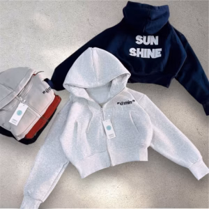 Áo Khoác Lửng Nỉ Dệt Xk Họa Tiết Chữ Shine Dày Dặn Dáng Lửng Unseix Basic Thời Trang Nữ Mặc Chống Nắng Siêu Hot