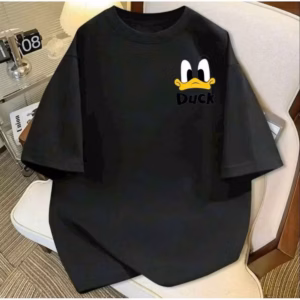 Tổng Hợp Áo Phông Rộng Tay Lỡ Chất Cotton Mềm, In Hình Độc Đáo Trên Ngực Vịt Duck