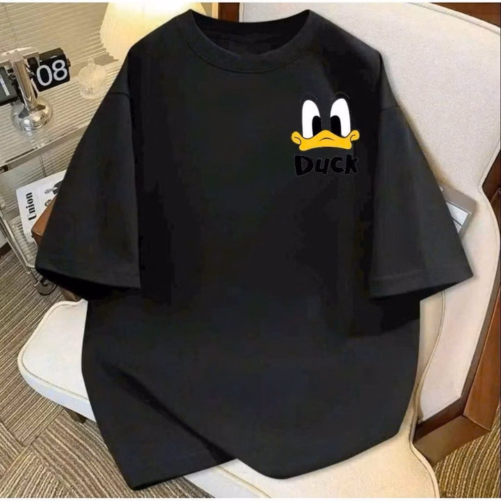 Tổng Hợp Các Mẫu Áo Phông Su Phom Rộng Tay Lỡ Chất Mềm Và Mát Phù Hợp Nam Nữ Mặc Đẹp-Hình Nơ Kẻ Caro - Ảnh 2