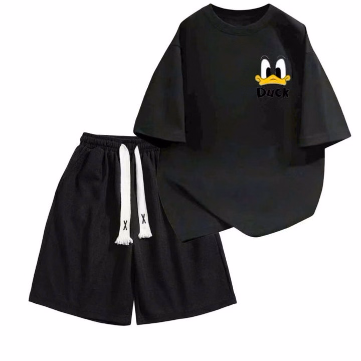 "Bộ Quần Ống Suông Dài Mix Áo Phông Rộng Hình Vịt - Phong Cách Thời Trang Trẻ Trung Vịt - Ảnh 7