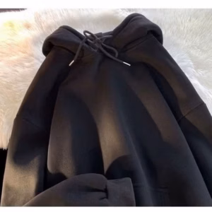 Áo Khoác Nỉ Mũ 2 Lớp Unisex Dài Tay, Phong Cách Thoải Mái Cho Mùa Đông Ấm Áp Nam Nữ Mặc Đẹp