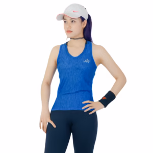 Áo Sát Nách Thể Thao Nữ Ar603 Màu Xanh Trơn - Ansa Sport