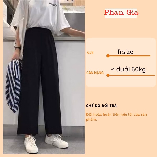 Quần Ống Rộng Suông Nữ, Lưng Cao, Vài Mềm Tôn Dáng Siêu Hot - Pg Fashion - Ảnh 6