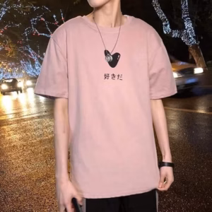 Áo Thun Cotton Unisex Siêu Hot Tay Lỡ Dáng Rộng Trái Tim - Lt Fashion