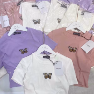 Áo Croptop Họa Tiết Bướm - Lê Phương Boutique