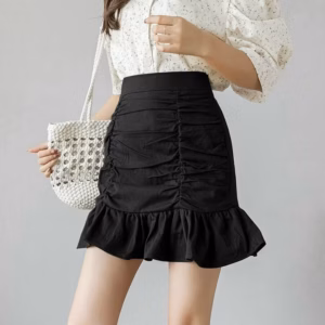 Chân Váy Nhún Đuôi Cá Cạp Cao - Lê Phương Boutique