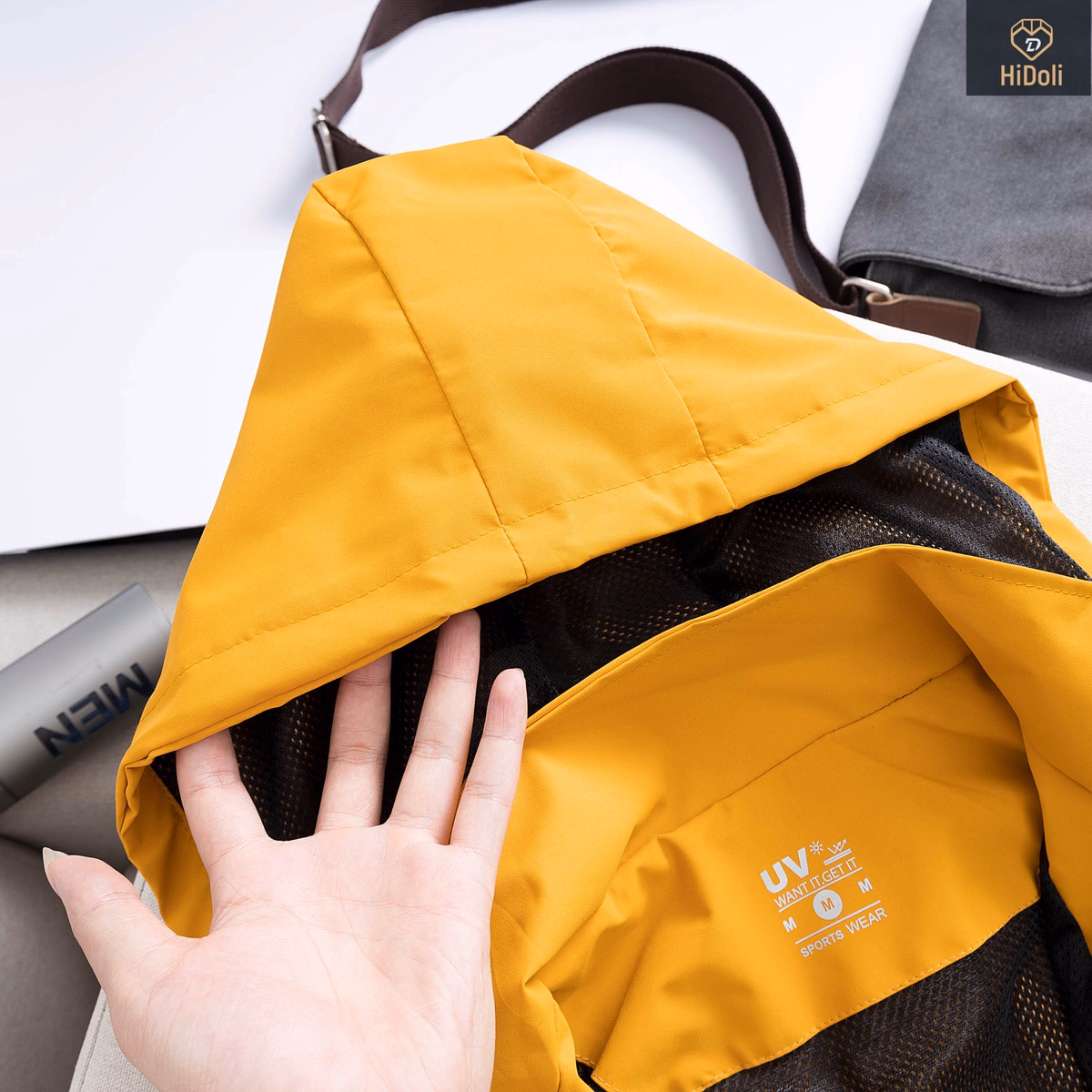 Áo Khoác Gió Nam Nữ Lót Lưới 3 Khóa Vải Tráng Bạc Chống Nước Unisex Cao Cấp - Chipxinhxk - Ảnh 6