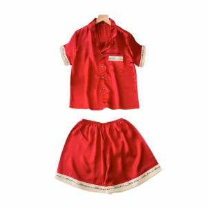 Bộ Pijama Chữ Ký Tay Ngắn Quần Đùi - Lê Phương Boutique