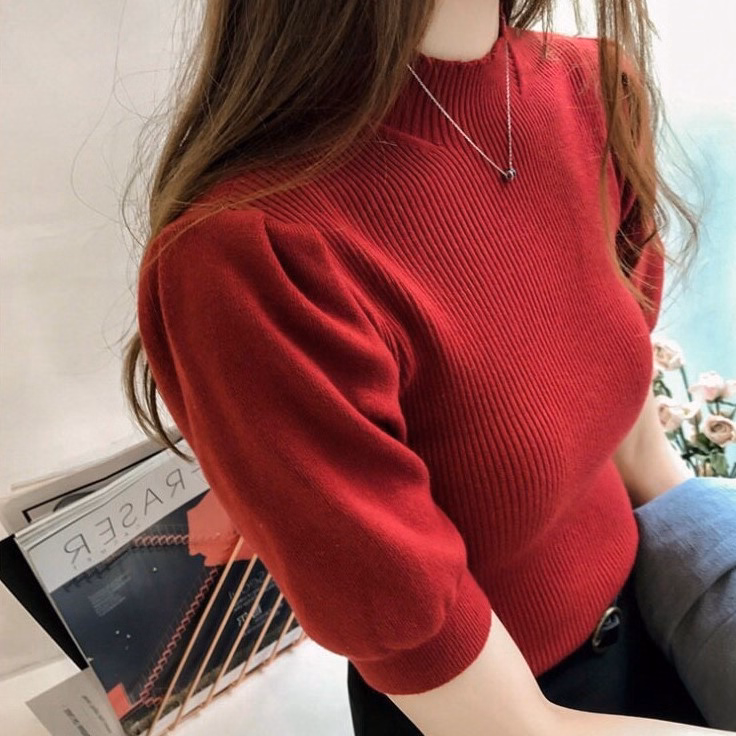 Áo Len Tay Bồng Chất Đẹp Tôn Dáng - Chipxinhxk