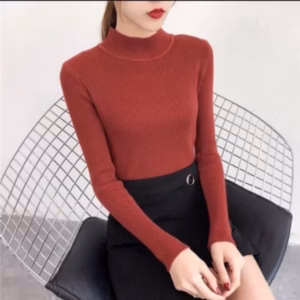 Áo Len Dệt Kim Dài Tay Cổ 3Cm Mềm Ấm - Chipxinhxk