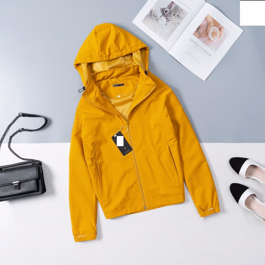 Áo Khoác Gió Nữ Fa Cao Cấp 2 Lớp, Áo Khoác Gió Vải Tráng Bạc Chống Nước - Chipxinhxk - Ảnh 5