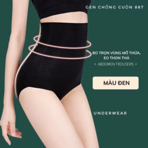 Quần Gen Su Nước Cạp Cao Có Thanh Chống Cuộn Định Hình Bụng - Chipxinhxk