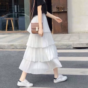 Chân Váy Xếp Ly Dài 4 Tầng Bồng Bềnh Phong Cách Hiện Đại - Chipxinhxk