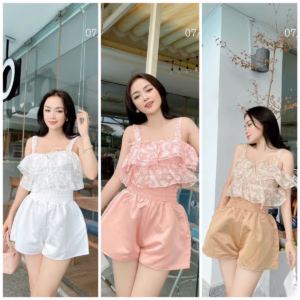 Quần Short Vải Bóng - Lê Phương Boutique