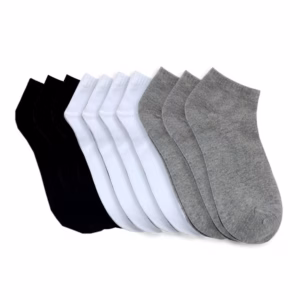 Combo 5 Đôi Vớ Nam Cổ Ngắn Cổ Trơn Thoáng Khí Khử Mùi - Vanass