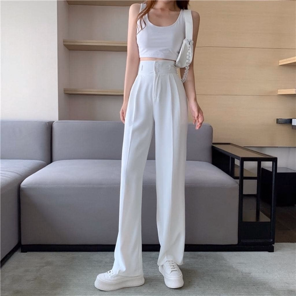 Quần Ông Suông Đai Cao 2 Nút - Vanass - Ảnh 3