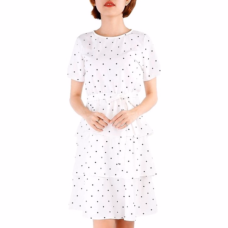 Đầm Chấm Bi 3 Tầng - Vanass - Ảnh 2