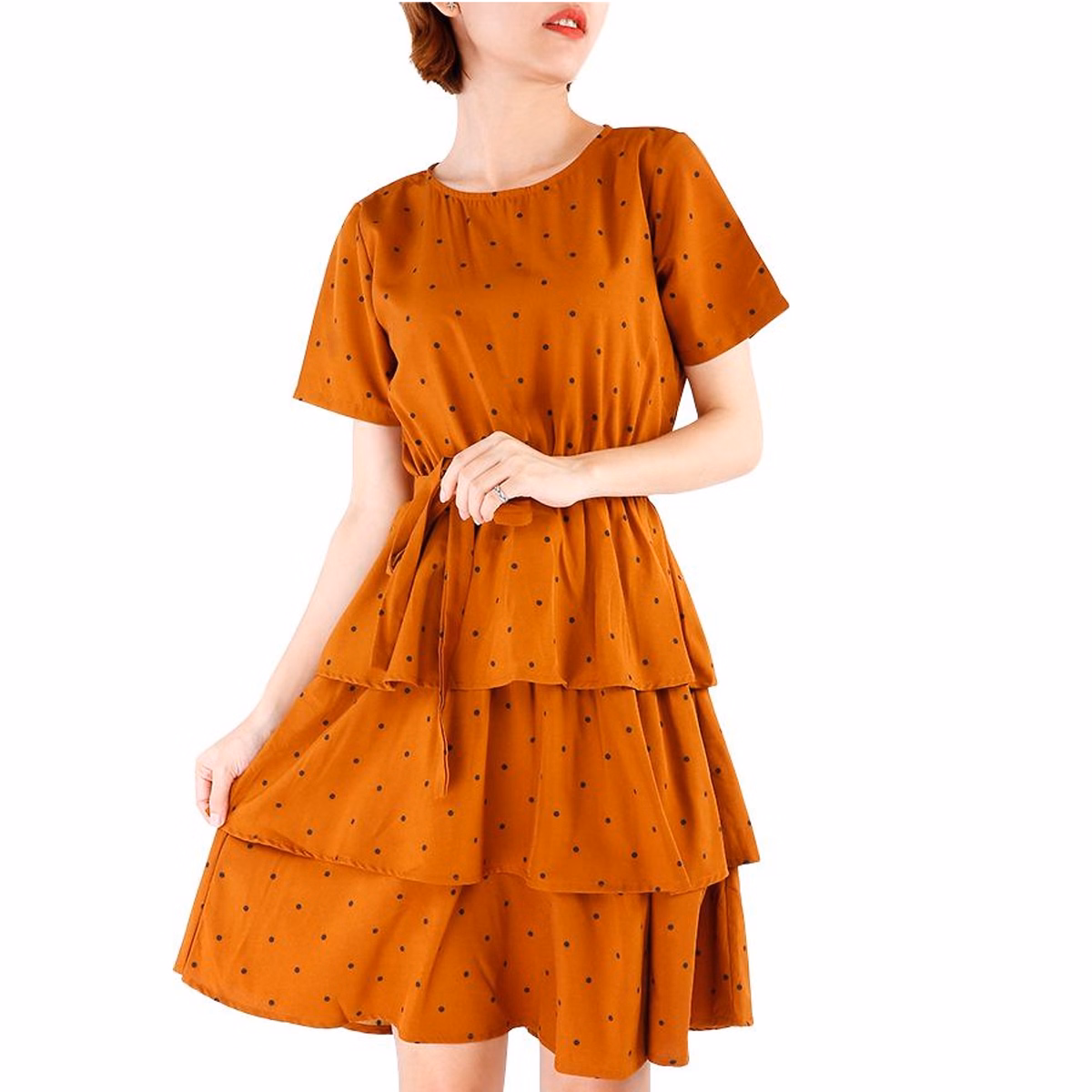 Đầm Chấm Bi 3 Tầng - Vanass