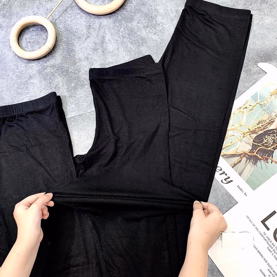 Quần Legging Cotton Thái Dáng Dài Siêu Co Giãn - Chipxinhxk - Ảnh 3