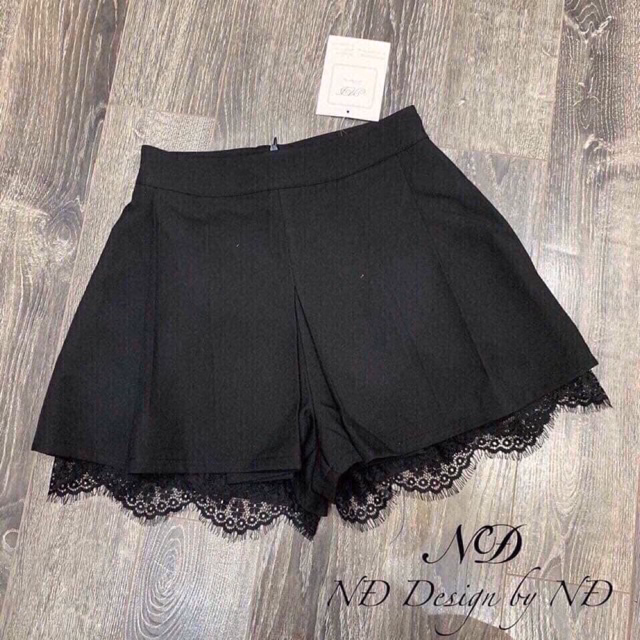 Quần Váy Phối Ren Thời Trang - Chipxinhxk