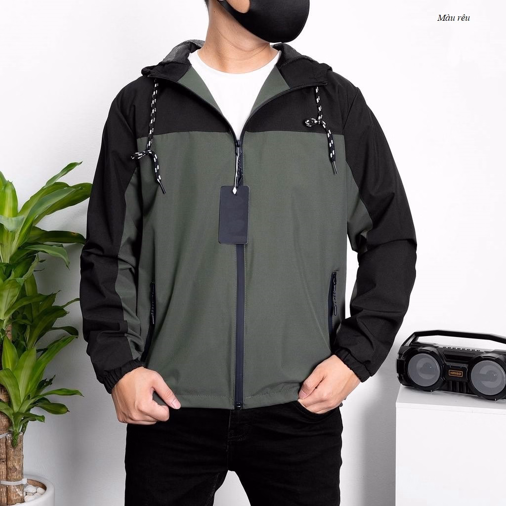 Áo Khoác Gió Nam Phối Màu Chất Vải Chống Nước Cao Cấp - Chipxinhxk - Ảnh 3
