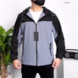 Áo Khoác Gió Nam Phối Màu Chất Vải Chống Nước Cao Cấp - Chipxinhxk