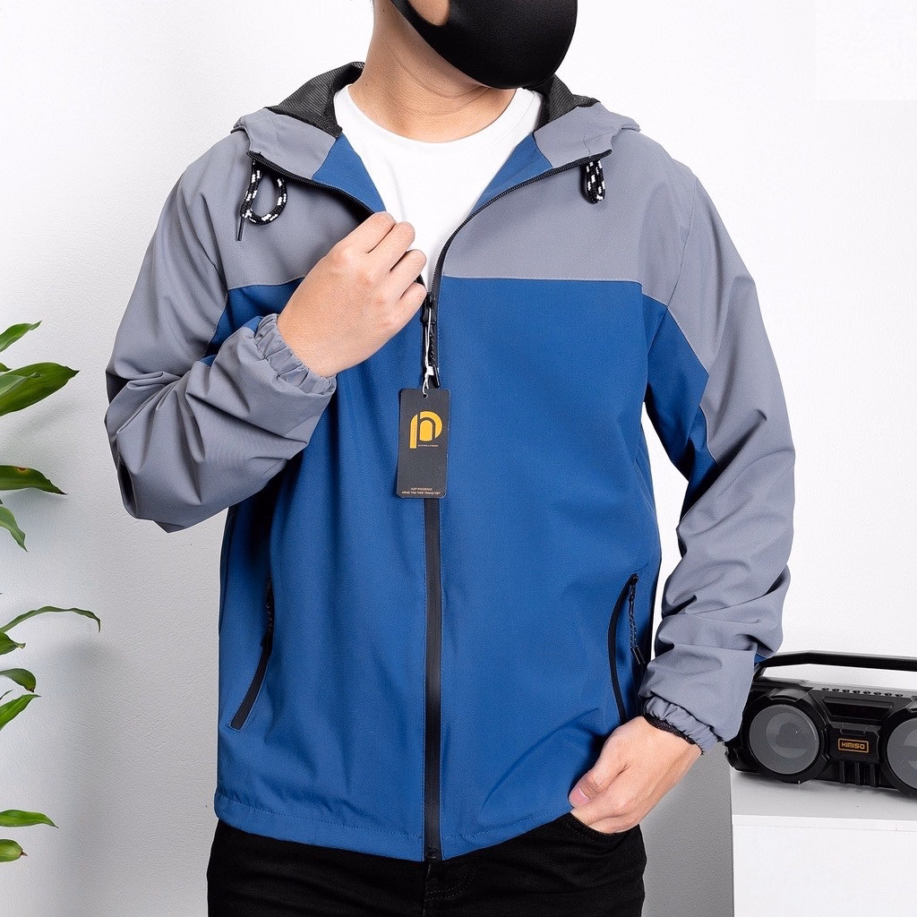 Áo Khoác Gió Nam Phối Màu Chất Vải Chống Nước Cao Cấp - Chipxinhxk - Ảnh 4