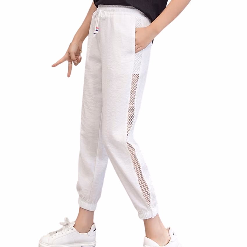 Quần Jogger Lưới Sườn Chất Đũi Cá Tính - Chipxinhxk - Ảnh 3