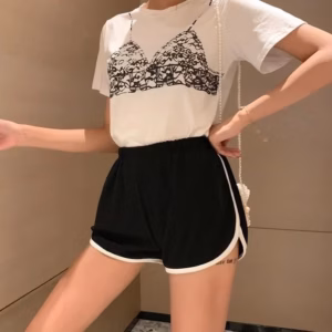 Quần Short Nữ Cotton Viền Đùi Dáng Thể Thao - Chipxinhxk