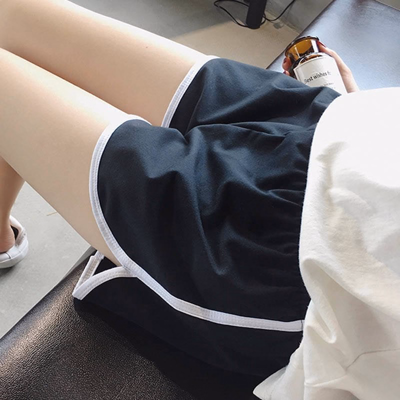 Quần Short Nữ Cotton Viền Đùi Dáng Thể Thao - Chipxinhxk - Ảnh 4