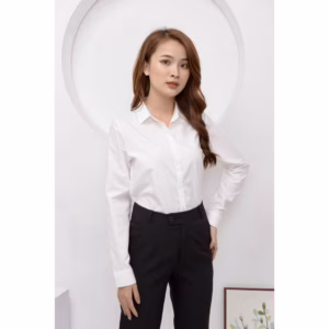 Áo Sơ Mi Trắng Dài Tay Basic - Chipxinhxk