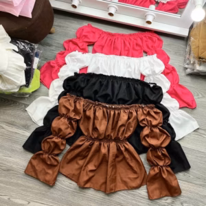 Áo Kiểu Trễ Vai Tiểu Thư Tay Bồng - Lê Phương Boutique