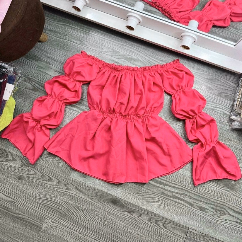 Áo Kiểu Trễ Vai Tiểu Thư Tay Bồng - Lê Phương Boutique - Ảnh 5