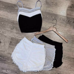 Set Bộ Gân Phối Ren Dáng Croptop - Lê Phương Boutique