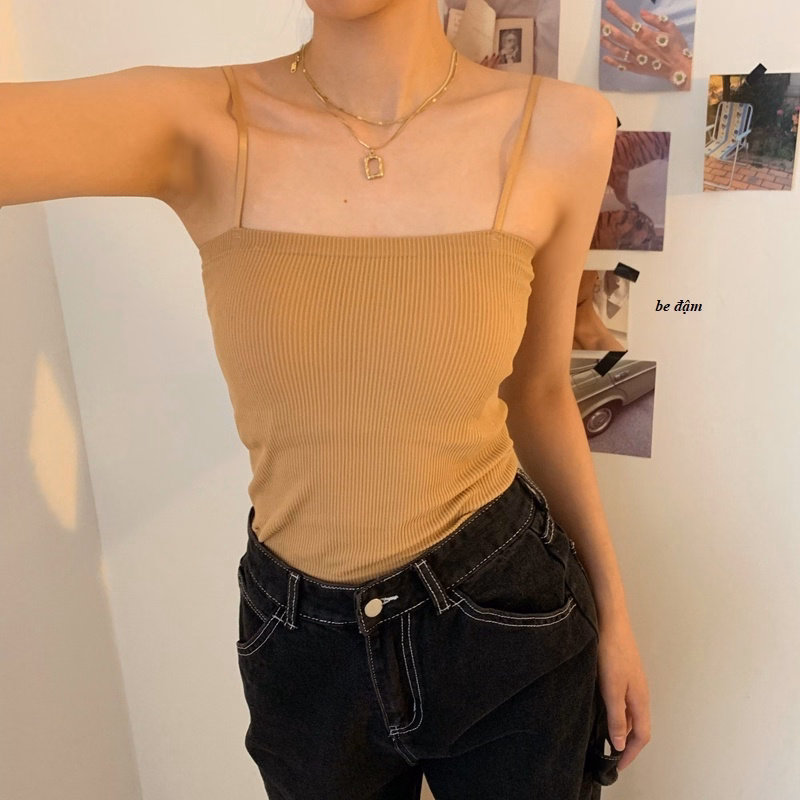 Áo Hai Dây Gân Tăm Dáng Dài - Diepchi Fashion - Ảnh 6