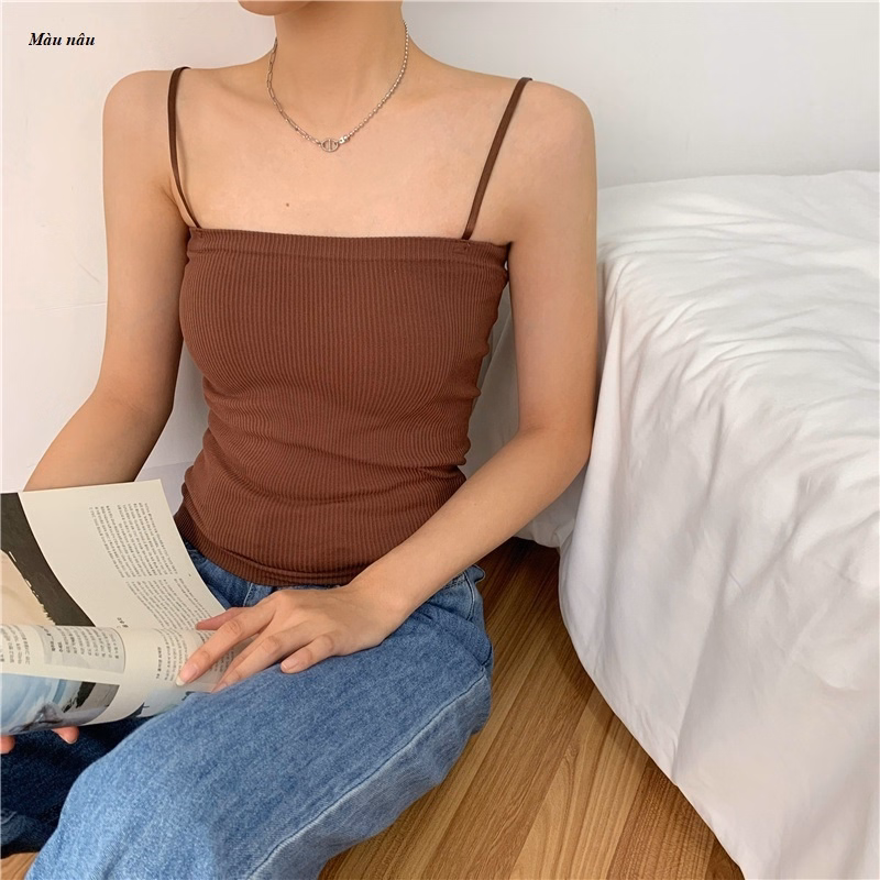 Áo Hai Dây Gân Tăm Dáng Dài - Diepchi Fashion - Ảnh 7