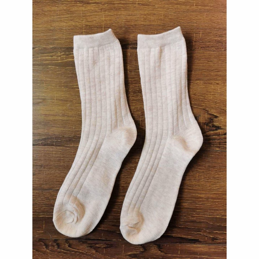 Combo 5 Đôi Tất Cao Cổ Thiết Kế Xếp Ly Mềm Mịn (Giao Màu Ngẫu Nhiên) - Diepchi Fashion - Ảnh 6