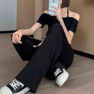 Quần Ống Rộng Nhung Tăm Cao Cấp - Chipxinhxk