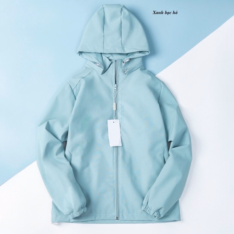 Áo Gió Nữ Phối Chữ Dọc Chống Nước - Chipxinhxk